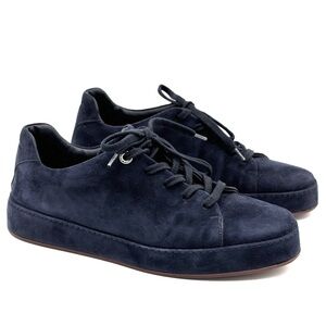 Loro Piana Nouage Blue Suede Sneakers